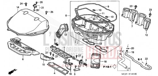 FILTRE A AIR (CBR900RRY,1/RE1) CBR900RRY de 2000